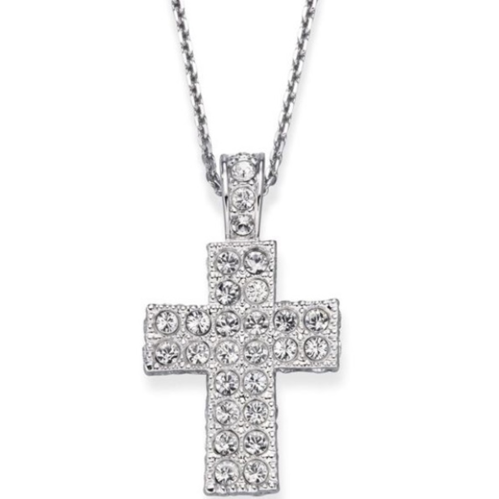 *RARE* Swarovski Cross Pendant Necklace